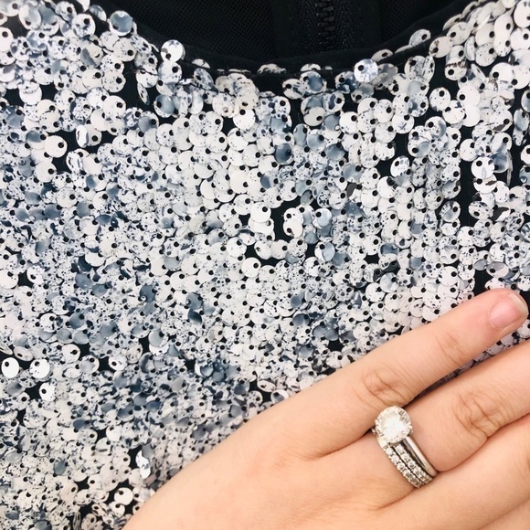 Sam Edelman Sequin Dress In Midnight - Picture 8 of 10